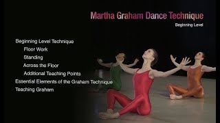 Martha Graham Dance Technique Beginning Level [upl. by Aibonez]