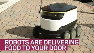 Robots are delivering food to your door [upl. by Yeliw]