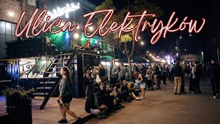 Gdańsk Nightlife  Ulica Elektryków  Poland [upl. by Felike778]