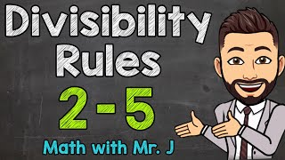 Divisibility Rules 2 3 4 amp 5 [upl. by Rafaela]