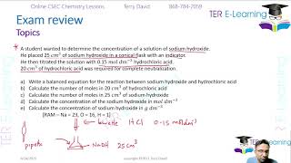 CSEC Chemistry  Titrations and calculations [upl. by Nbi]