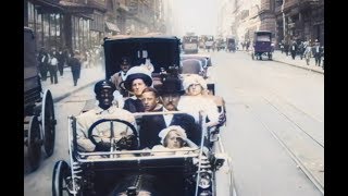 The streets of Manhattan NYC in 1911 In COLOR [upl. by Hinze]