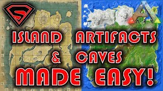 ARK SURVIVAL EVOLVED THE ISLAND ARTIFACTS amp CAVES MADE EASY [upl. by Snyder]