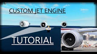 Roblox Plane Crazy  How to build a custom jet engine Tutorial [upl. by Cross56]