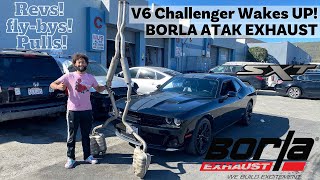 Challenger V6 SXT Borla ATAK Exhaust  Best Sounding Exhaust  36L Wakes Up amp It Sounds Amazing [upl. by Reifel502]