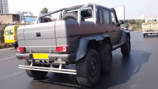 The MercedesBenz G63 AMG 6x6 IN INDIA  MUMBAI [upl. by Nirej]