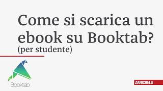 Booktab  Come si scarica un libro studente [upl. by Jestude]