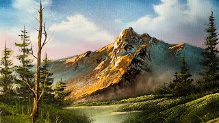 How To Paint A Beautiful Mountain Landscape In Oil  Paintings By Justin [upl. by Asha]