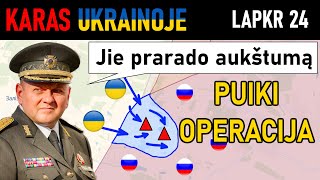 Lapkr 24 PUIKU Ukrainiečiai Atlieka SĖKMINGĄ KONTRPUOLIMĄ  Karas Ukrainoje Apžvalga [upl. by Sackey]