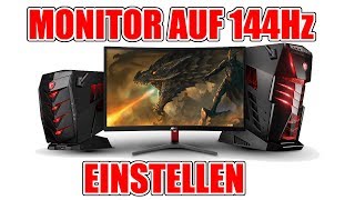 144 Hz MONITOR ZEIGT NUR 60Hz FIXEN  Tutorial DeutschGerman [upl. by Hnahym]