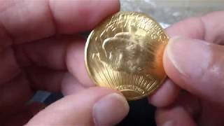 Pre33 20 1927 Saint Gaudens Double Eagle 2009 UHR Gold Eagle 2015 AGE comparison [upl. by Filemon]