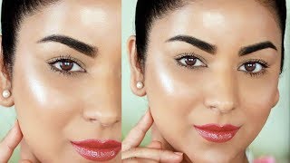 Easy 3Step GlowingDewy Makeup Tutorial No Highlighter [upl. by Ojoj]