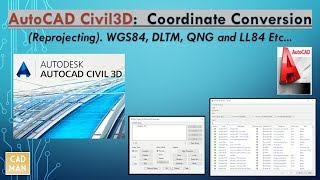 AutoCAD Civil 3D Coordinate Conversion [upl. by Anniahs]