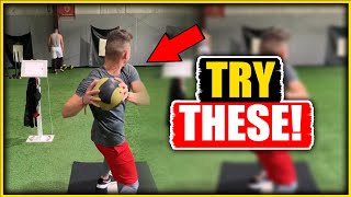 Top Velocity Med Ball Drills Explained 3X Med Ball Throws [upl. by Sulamith]