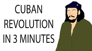 Cuban Revolution  3 Minute History [upl. by Adnahsed325]