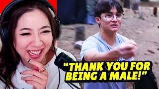 FUSLIE REACTS TO OFFLINETV SURVIVES CAMPING CHALLENGE [upl. by Joed251]