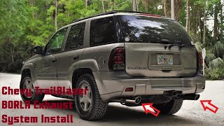 Chevy Trailblazer BORLA Exhaust System Install w Sound Clips [upl. by Longwood632]