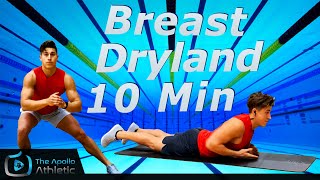 Dryland Workout For Breaststroke Swimmers  No Equipment [upl. by Yvor]