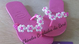 Chinelo de Pérolas super fácil 03 [upl. by Nitram]