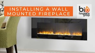 How To Install ANY WallMounted Electric Fireplace  Bio Fireplace Group [upl. by Melnick]