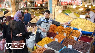 Tehran The Grand Bazaar amp Bustling Street Food [upl. by Inman]