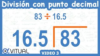 ➗ Cómo hacer una DIVISIÓN con PUNTO DECIMAL AFUERA [upl. by Esinert41]