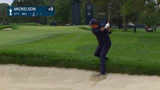 Phil Mickelson Hits Flop From the Rough With a  3wood [upl. by Lunt]