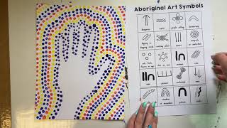 Australian Aboriginal Hand Dot Art [upl. by Ivonne965]