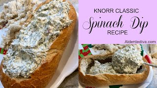 Knorr Classic Spinach Dip Vegetable Secrets Packet Recipe [upl. by Junius]