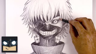 How to Draw Ken Kaneki  Sketch Tutorial [upl. by Yevette824]