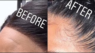 How to PLUCK YOU LACE FRONTAL ft Beautiful Princess Hair [upl. by Teplitz]