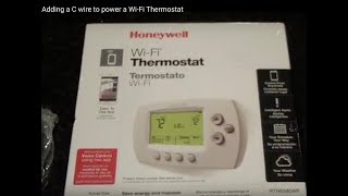 Adding a C wire to power a WiFi Thermostat [upl. by Nirraj270]