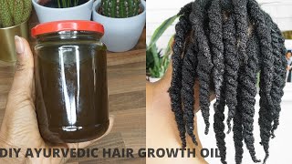 DIY Ayurvedic Hair Oil for Extreme Natural Hair Growth and Retention  Limitless Bloom [upl. by Brady]