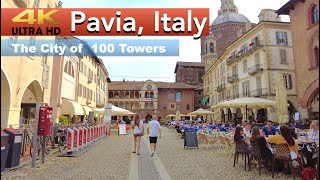 Walking in Pavia Italy  City street sightseeing tour in 4K 60fps [upl. by Llednav365]