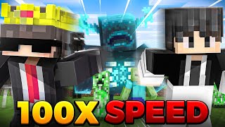 I Beat Minecraft in 100x Speed [upl. by Neural]