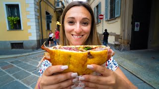 ITALIAN STREET FOOD in MILAN 🇮🇹 1 Panzerotti Panini and Tiramisu in Milano Italy [upl. by Meggie716]