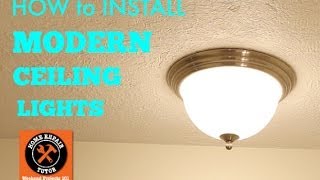 How to Install Modern Ceiling Lights [upl. by Ardussi575]