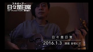 スネオヘアー／「カーテンとシベリア（夜中に弾き語りver）」（日々是日常） [upl. by Jehanna]