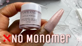 ANOTHER ACRYLIC NAIL HACK with NO MONOMER  Acrylic Powder with Nail Glue  IT WORKED [upl. by Renado]