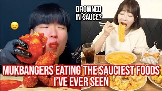 mukbangers consuming too much SAUCE [upl. by Ragg158]