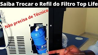 Como trocar o Refil do Filtro Top Life [upl. by Nurse613]