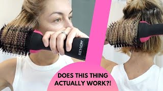 Does It Work Revlon OneStep Hair Dryer  Review  Tutorial [upl. by Pauly]