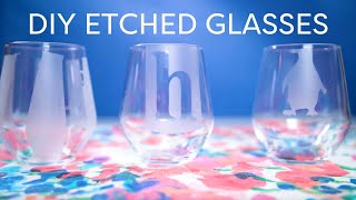 Glass Etching Tutorial for Beginners [upl. by Liane]