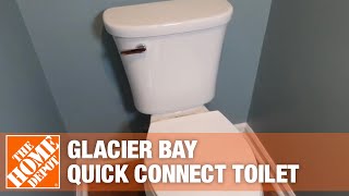 Glacier Bay Quick Connect Toilet  The Home Depot [upl. by Rochella]