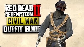 How To Create Custom CIVIL WAR Soldiers  Red Dead Online RDR2 Outfit Guide [upl. by Ojytteb]