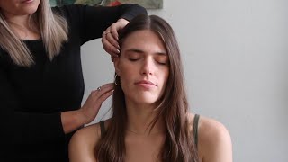 ASMR  Light Touch Massage on Katie  Back Scratching [upl. by Love832]