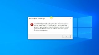 How to Fix Error Bad Image – MSVCP140dll not designed to run on Windows  Error status 0xc0000020 [upl. by Ear]