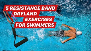 5 Resistance Band Dryland Exercises for Swimmers [upl. by Hayifas]