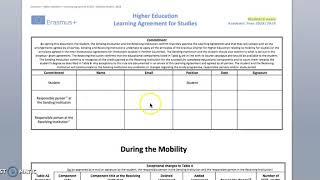 Erasmus  Learning agreement tutorial [upl. by Nothsa829]