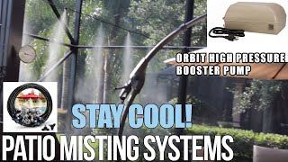 Orbit High Pressure Misting Pump  KEEP YOUR PATIO COOL  MISTING SYSTEM [upl. by Urissa]